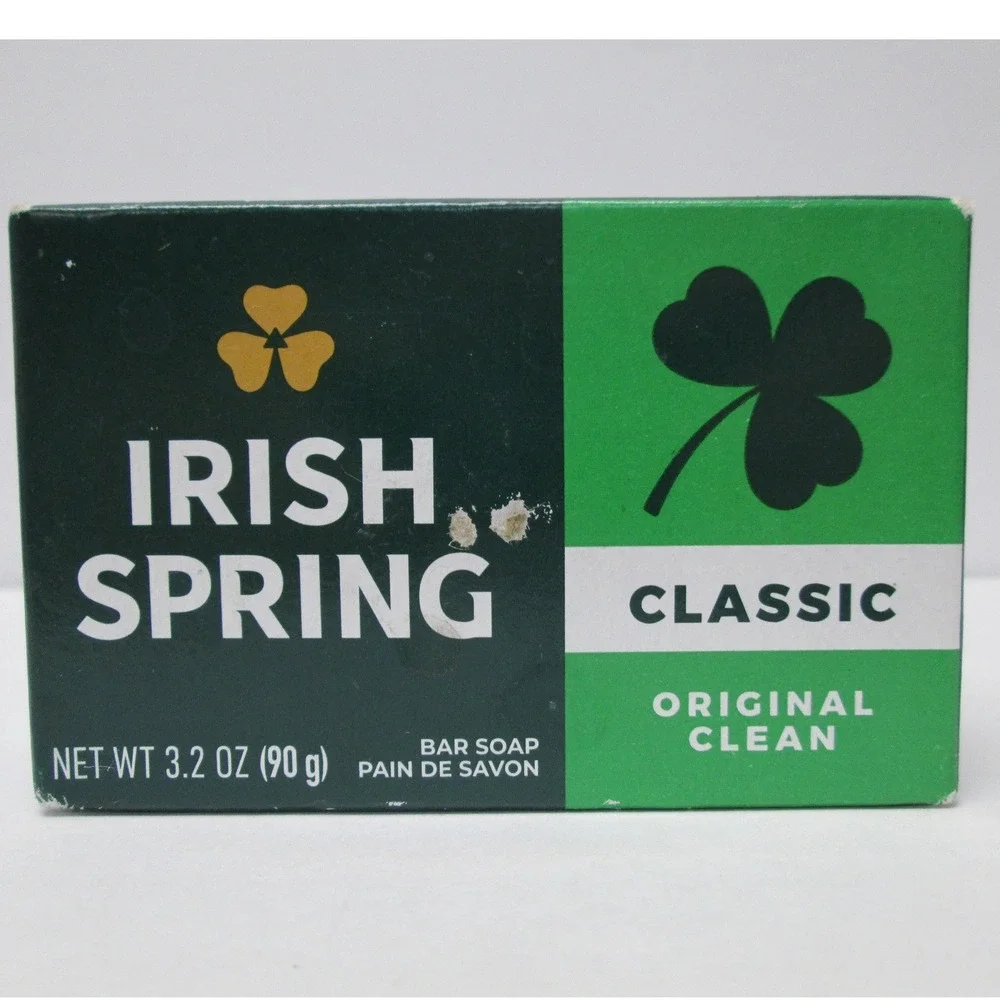 Irish Spring Classic Original Clean Cardboard box bar soap unopened